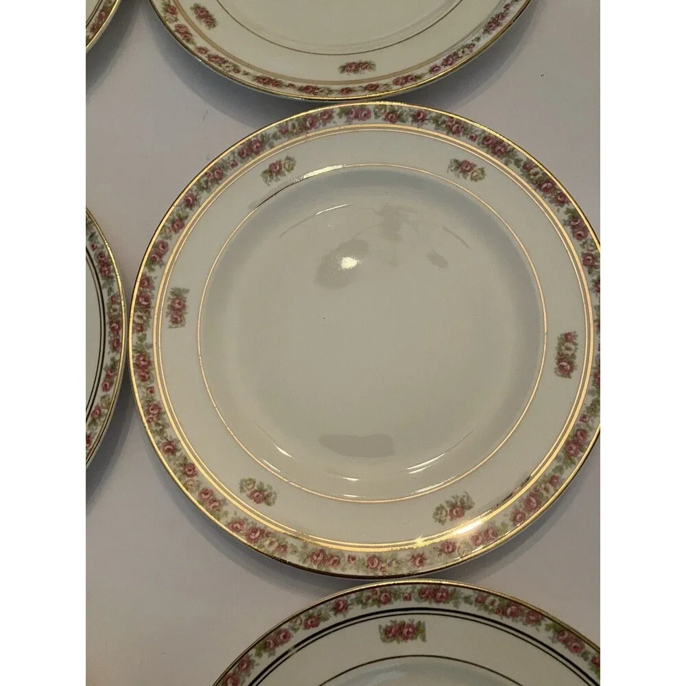 Lot of 6 POPE GOSSER St. Regis China Salad Plates